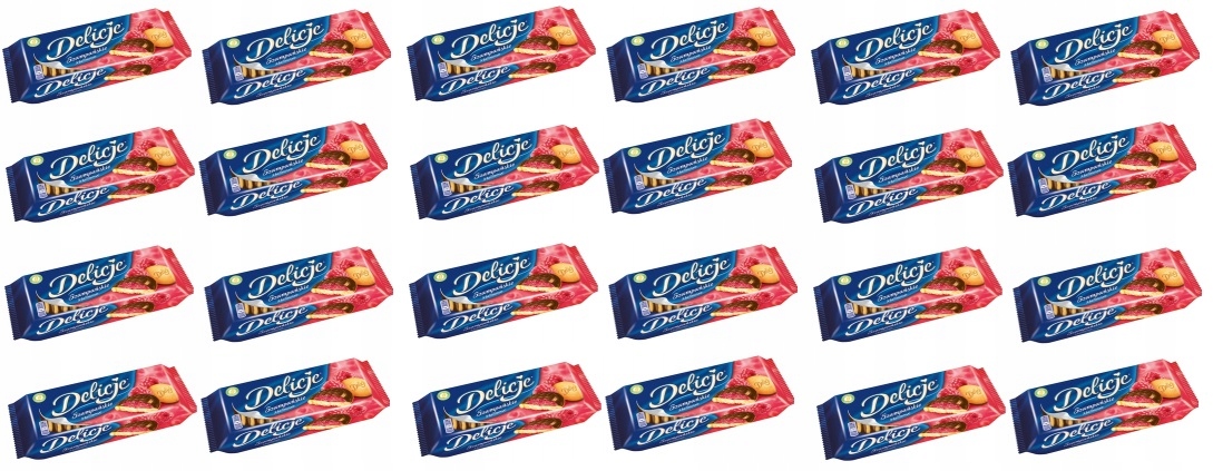 Levně 24 x 147 g Delicje Šampaňské maliny Karton