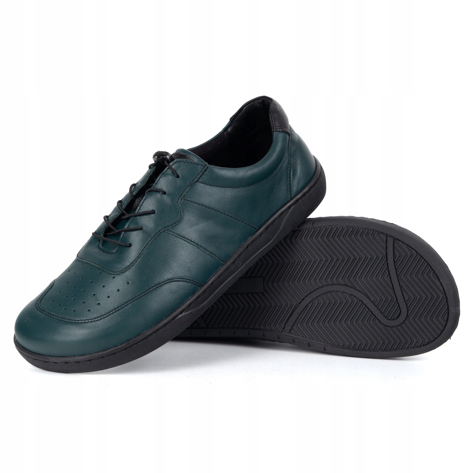 Dámské Boty Barefoot Kůže Tuhé Široké Aria zelené 42