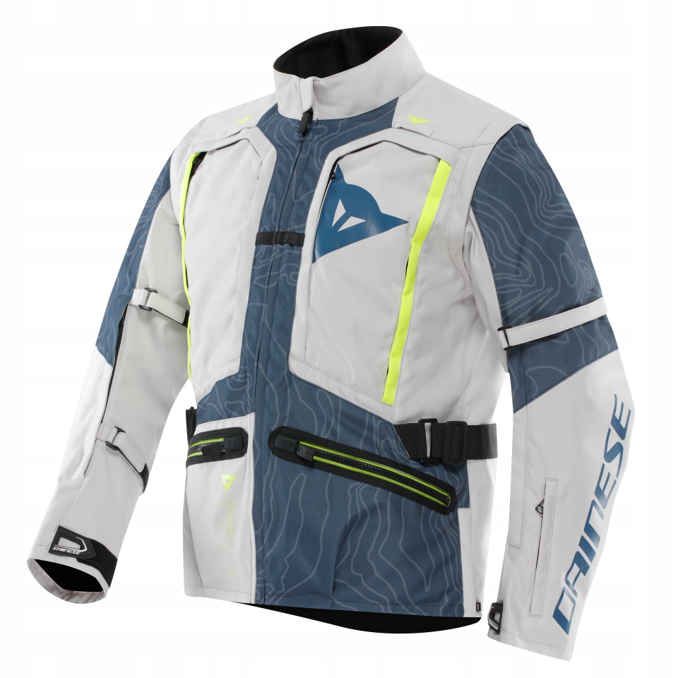 Motocyklová bunda Adventure Dainese Sterrato Tex Bielo/Modrá 50
