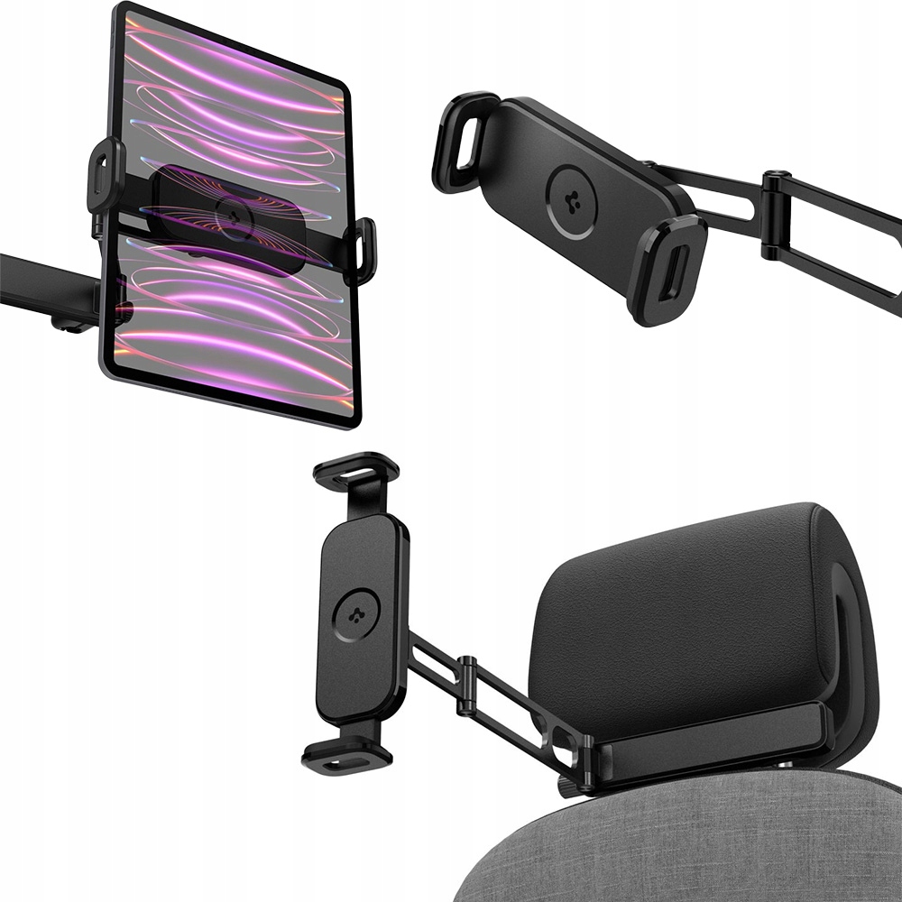 Držák na opěrku hlavy do auta, Spigen OneTap Headrest, nastavitelný a stabilní
