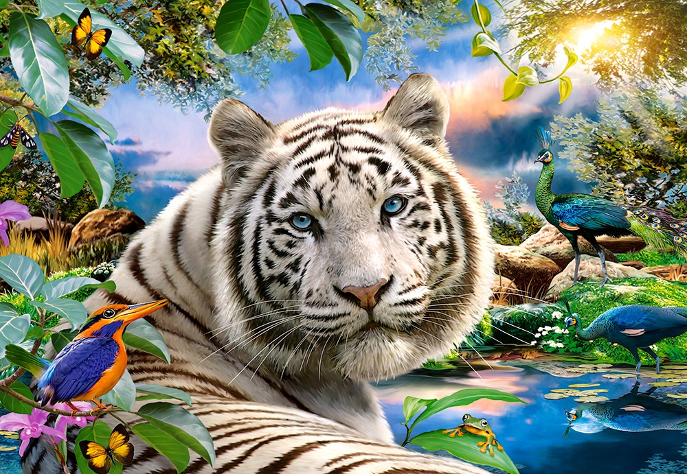 

Puzzle 180 Zwierzęta Koty Tygrys 7+ Castor