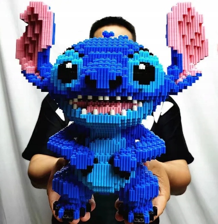 FIGURKA KLOCKI STITCH DISNEY 5600 KLOCKÓW *GIGANT*