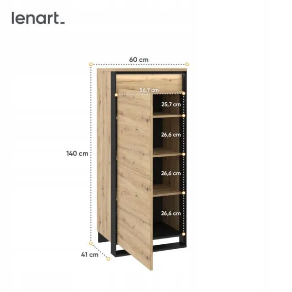 Szafka z oświetleniem Quant QA-07 Lenart Kolekcja Quant Szerokość mebla 60 cm