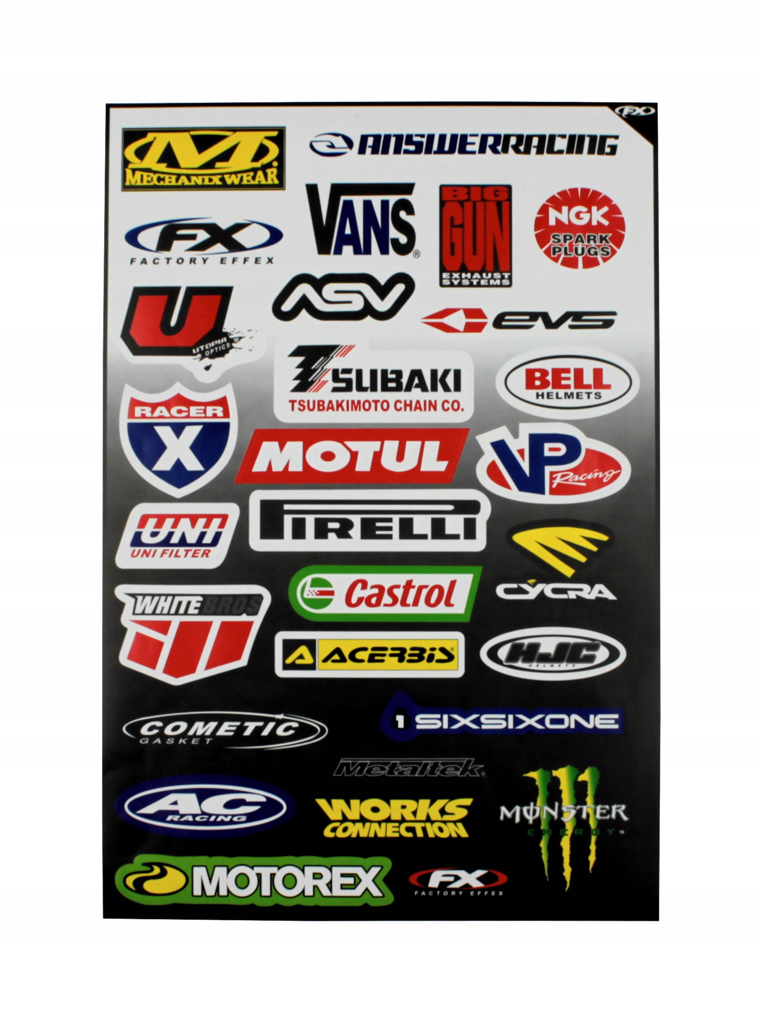 

Naklejki Tunning Na Motocykl Duże 30X45 CM Zestaw