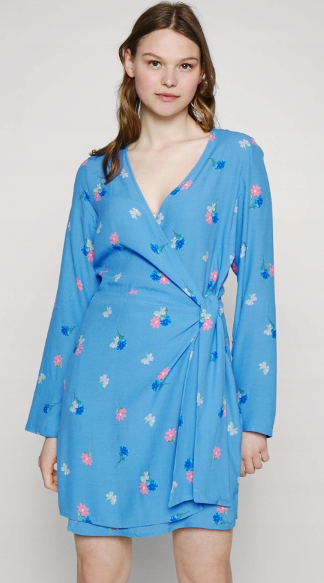 Enlime V Neck Dress Šaty r.xs