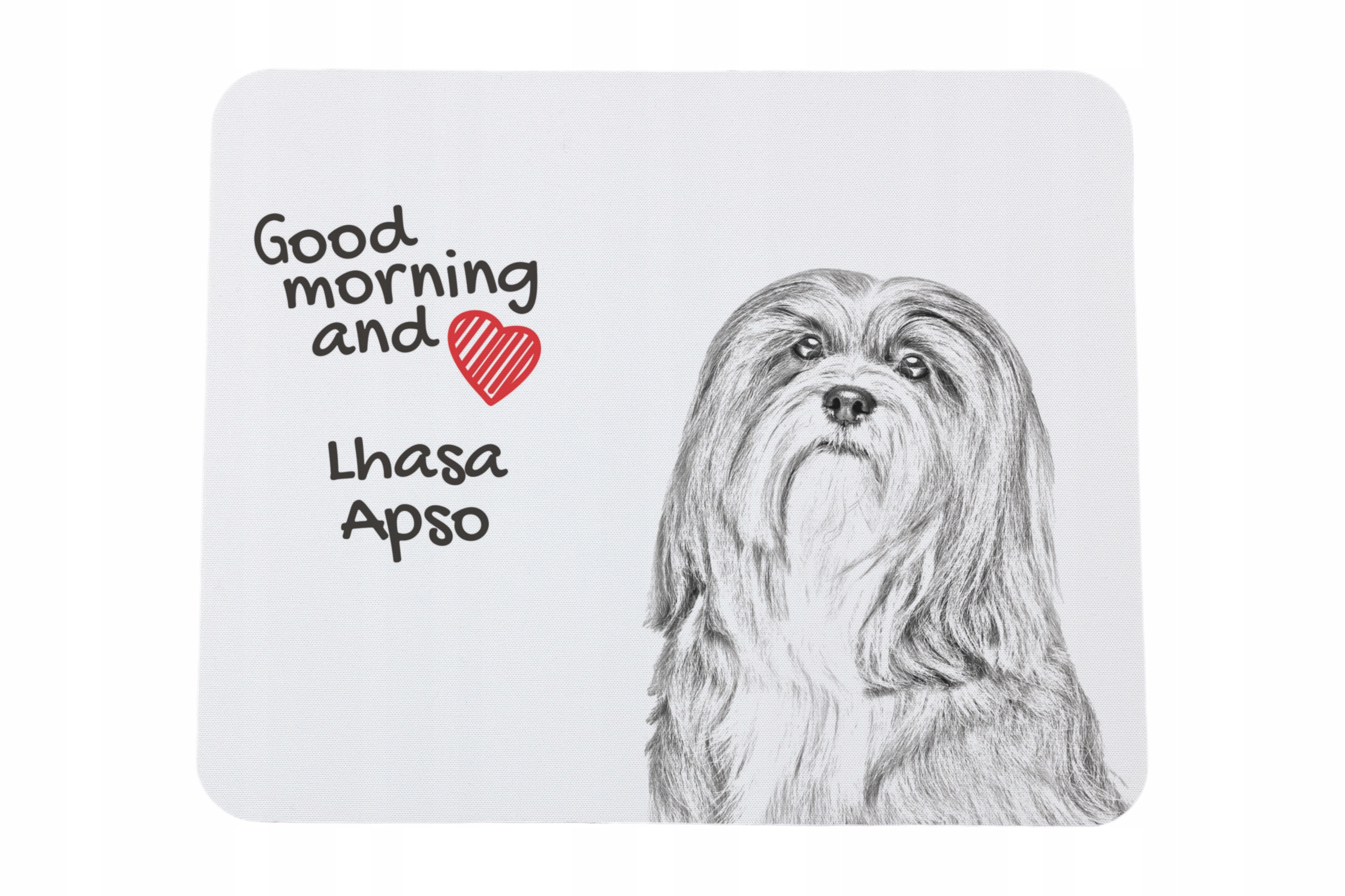 Lhasa Apso podkładka pod myszkę z nadrukiem, personalizowana podkładka z