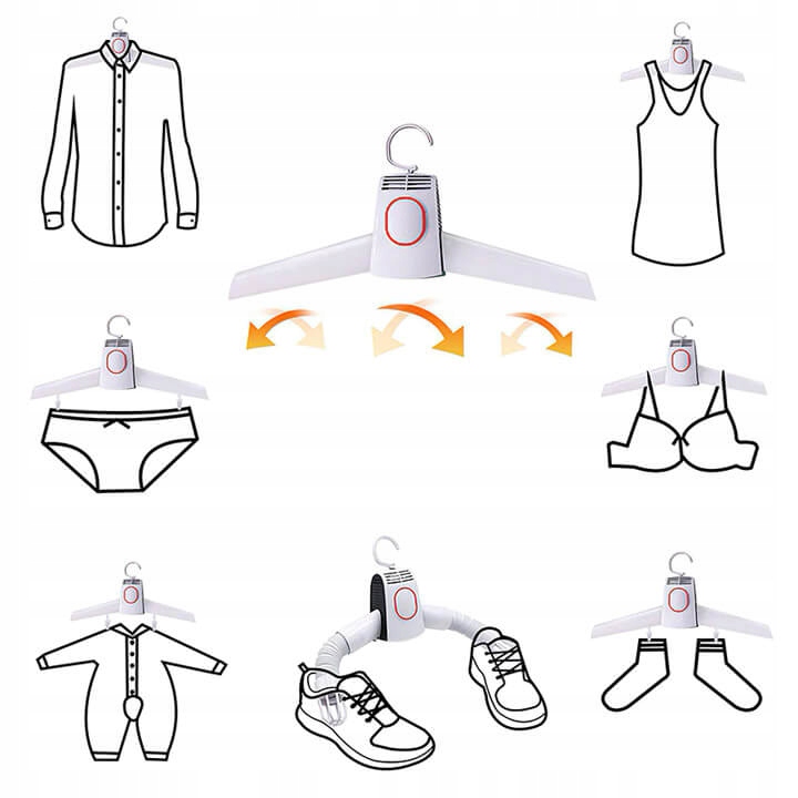 Elektryczna suszarka do ubrań i obuwia Dopuszczalne obciążenie 5 kg