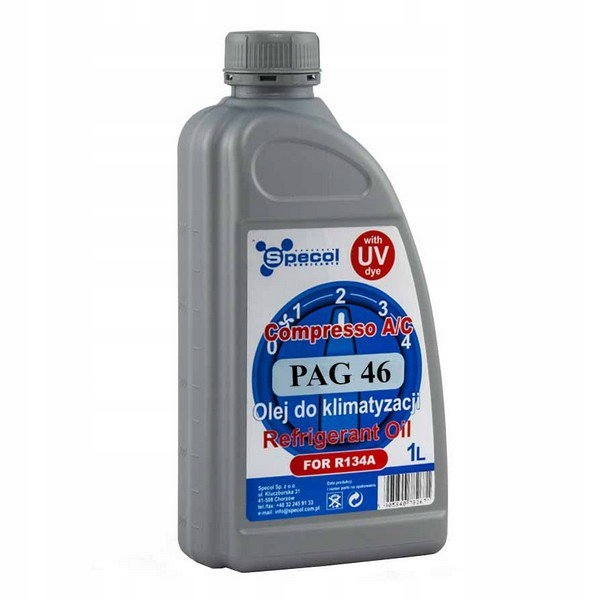 

Olej Do Układów Klimatyzacji Z Uv Pag 46 Uv 1L