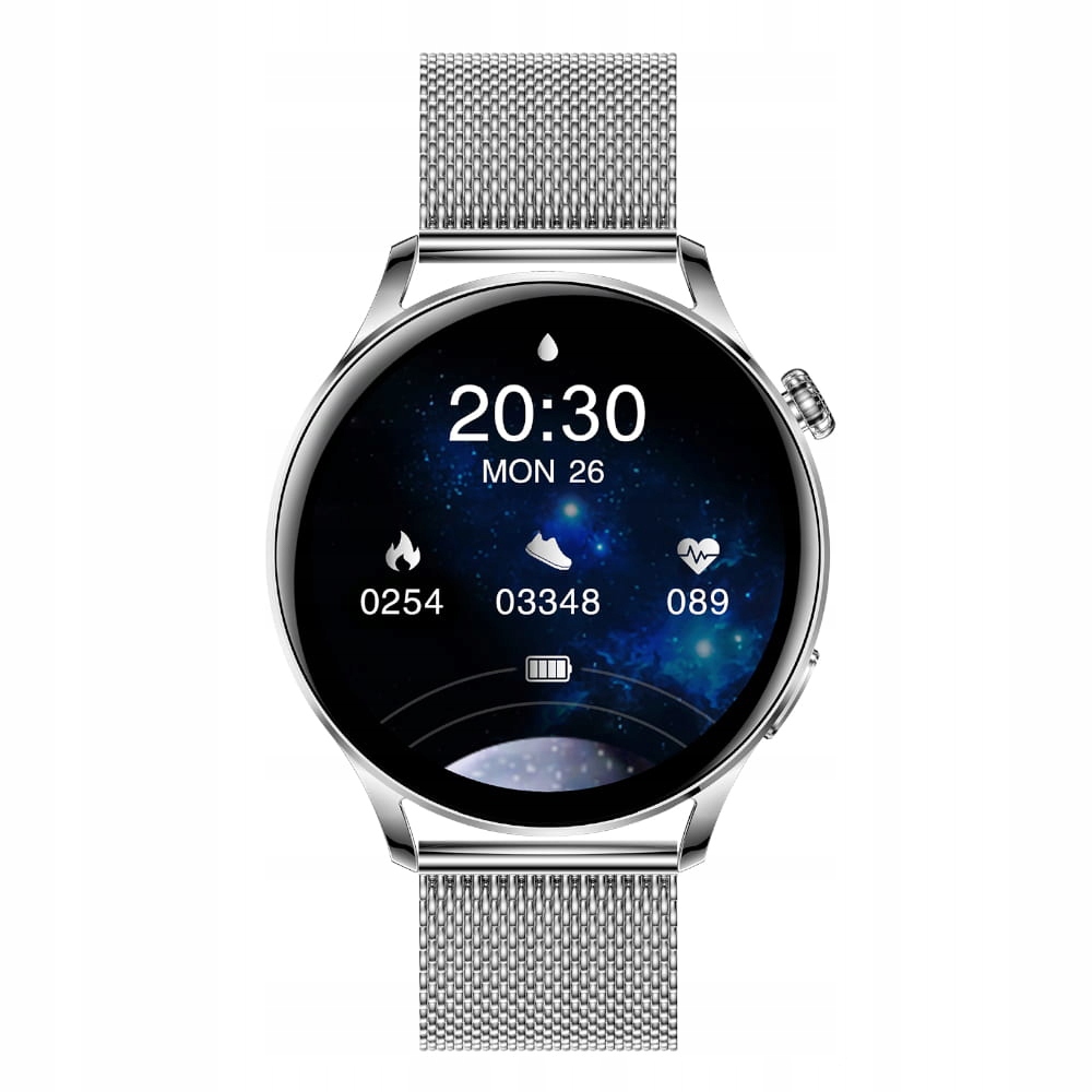 

Smartwatch Garett Lady Elegance Rt Srebrny, Stal