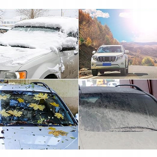 OSŁONA PRZECIWŚNIEGOWA I OSŁONA PRZECIWSŁONECZNA WINSHIELD PASUJE DO POJAZDÓW SAMOCHODÓW CIĘŻAROWYCH, DOSTAWCZYCH, SUV Wysokość produktu 124 cm