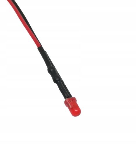 

Dioda Led 3mm 12V DC Czerwona z przewodem 20cm