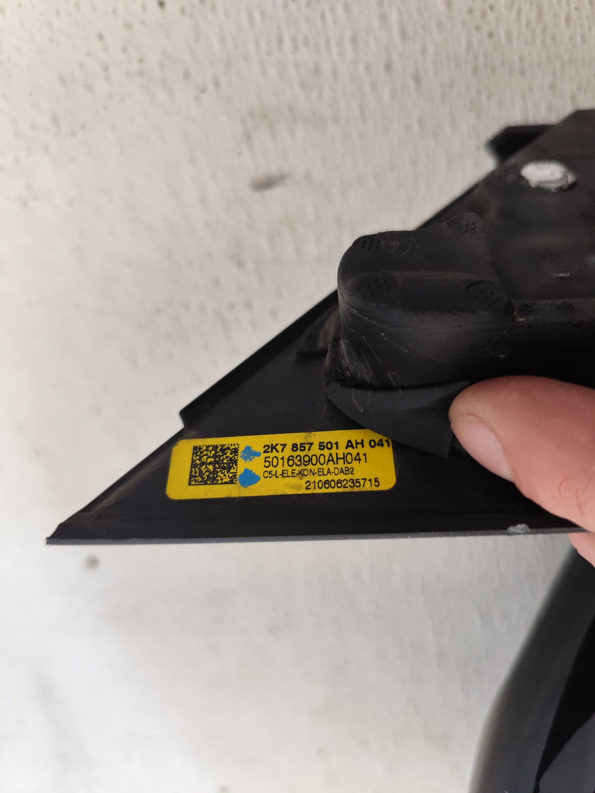 VOLKSWAGEN CADDY V 2K7 2021 mirror left 7+1 PIN ANGLIK