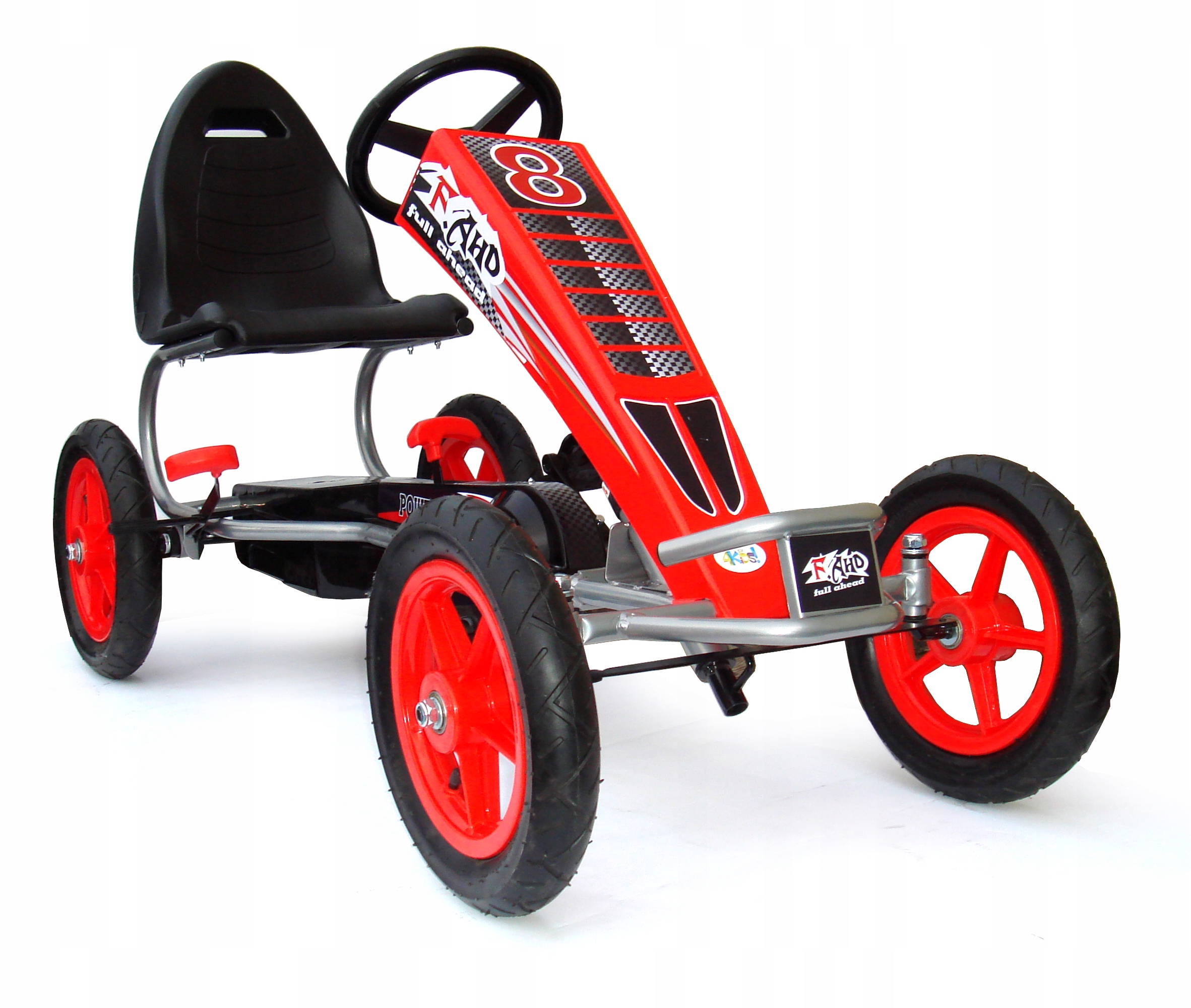 

Wielki Gokart Gravity 5-12lat 60kg Pomp.koła 4KiDS