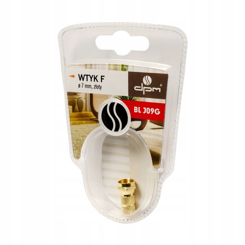

Wtyk F 7 mm złoty Dpm BLJ09G