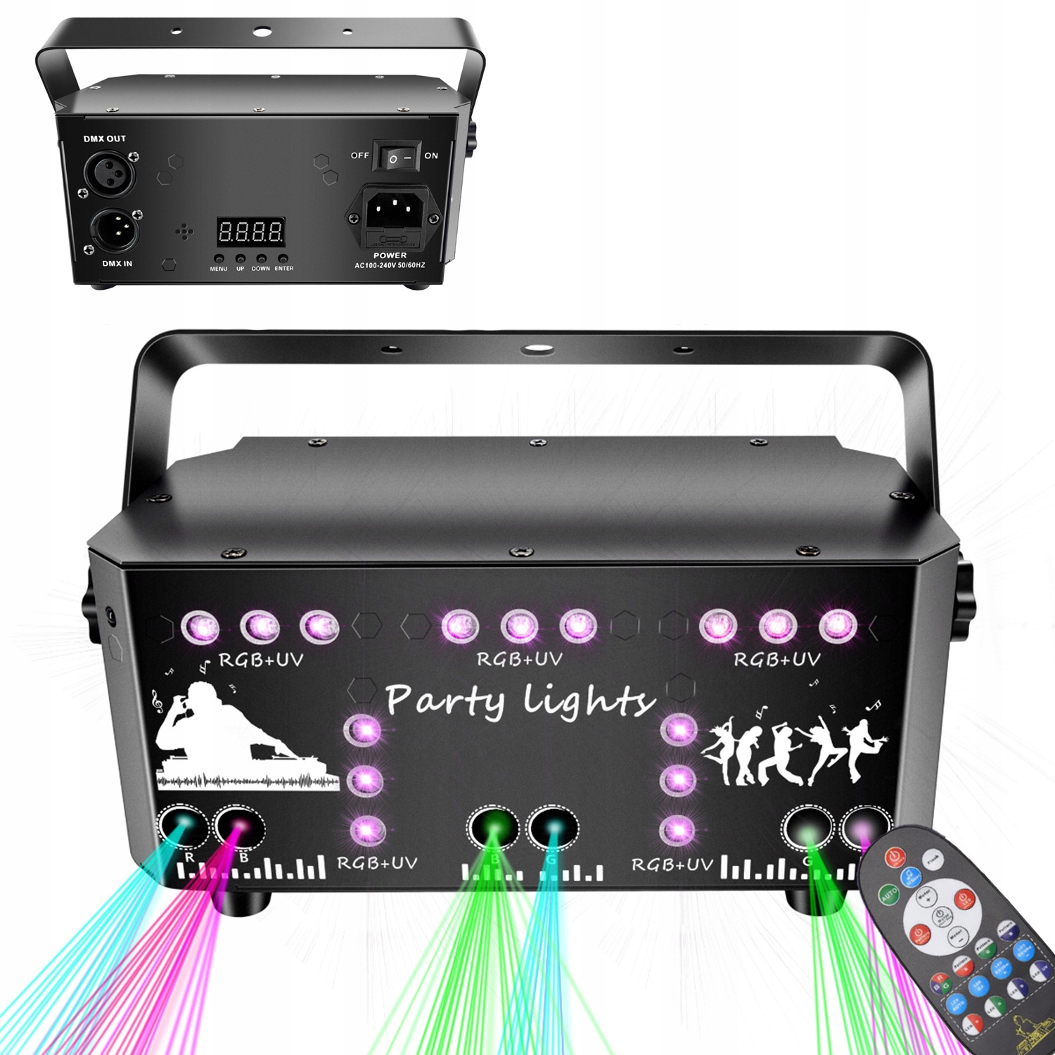 Disco Laser 21 Rgb S Dálkovým Ovládáním DMX A Napájením 230 V