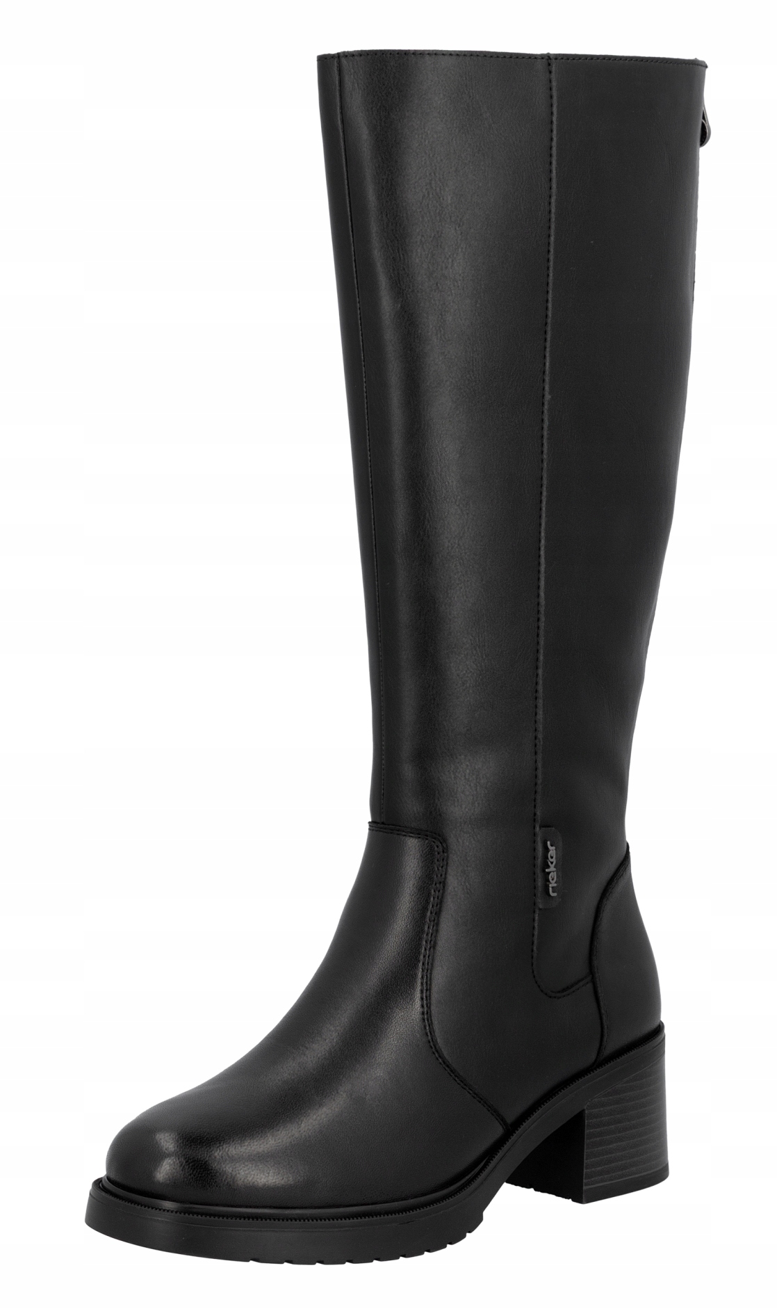 Rieker Y5254-00 vel.38 černé klasické kozačky na podpatku