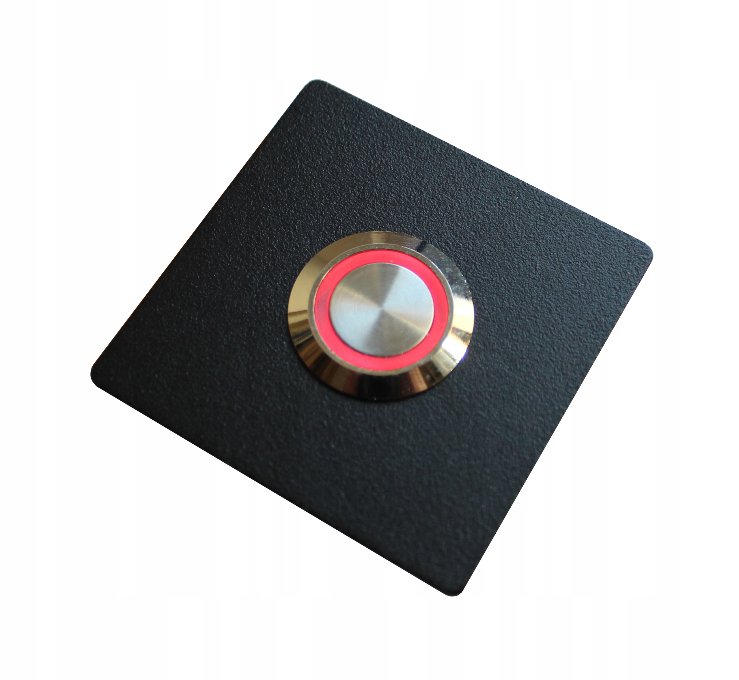 Tlačítko zvonku do interkomu pro sloupek Kovové Led 9/12/24/230V 5x5 černé