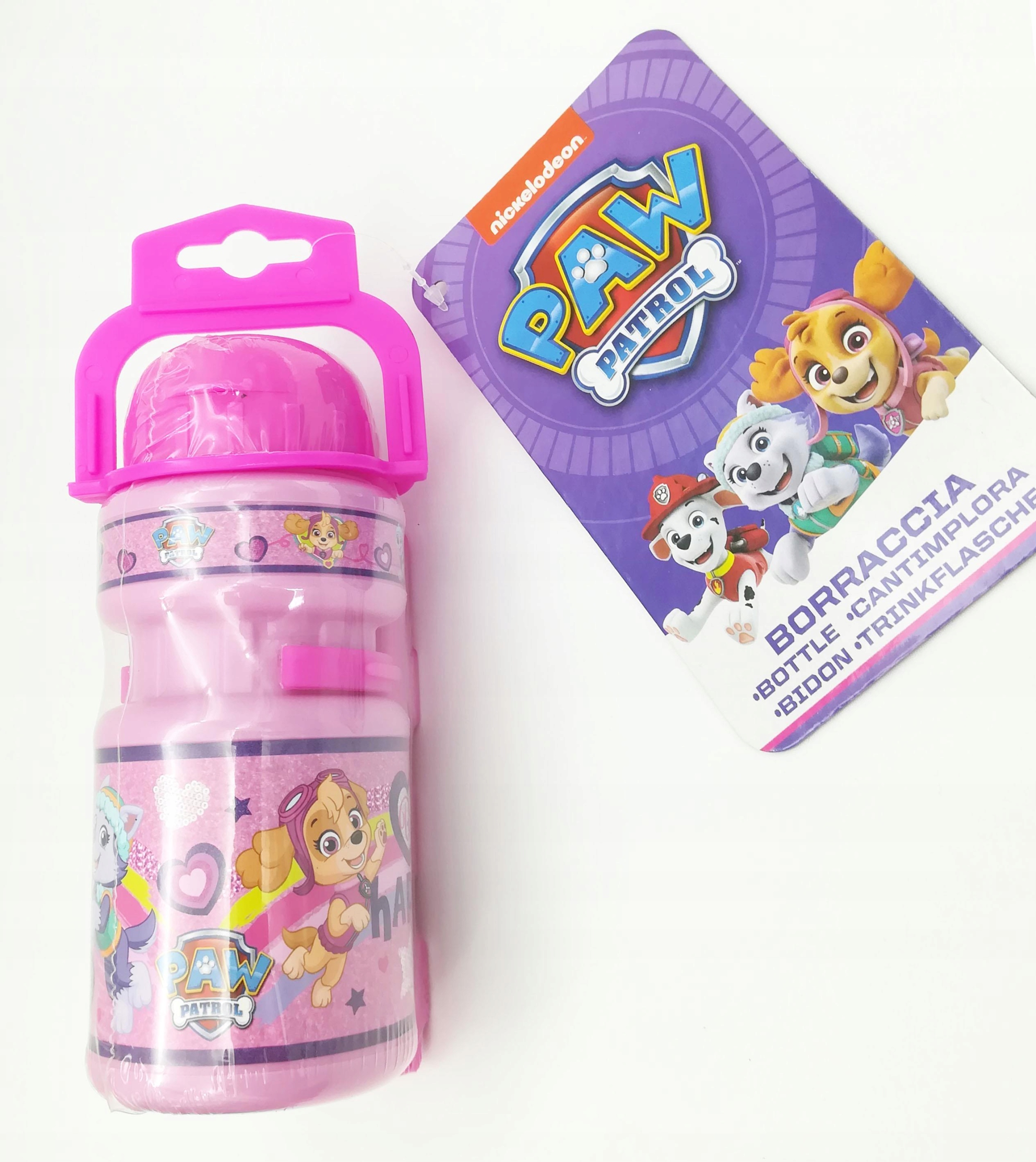 BIDON + KOSZYK PSI PATROL GIRL 350 ML