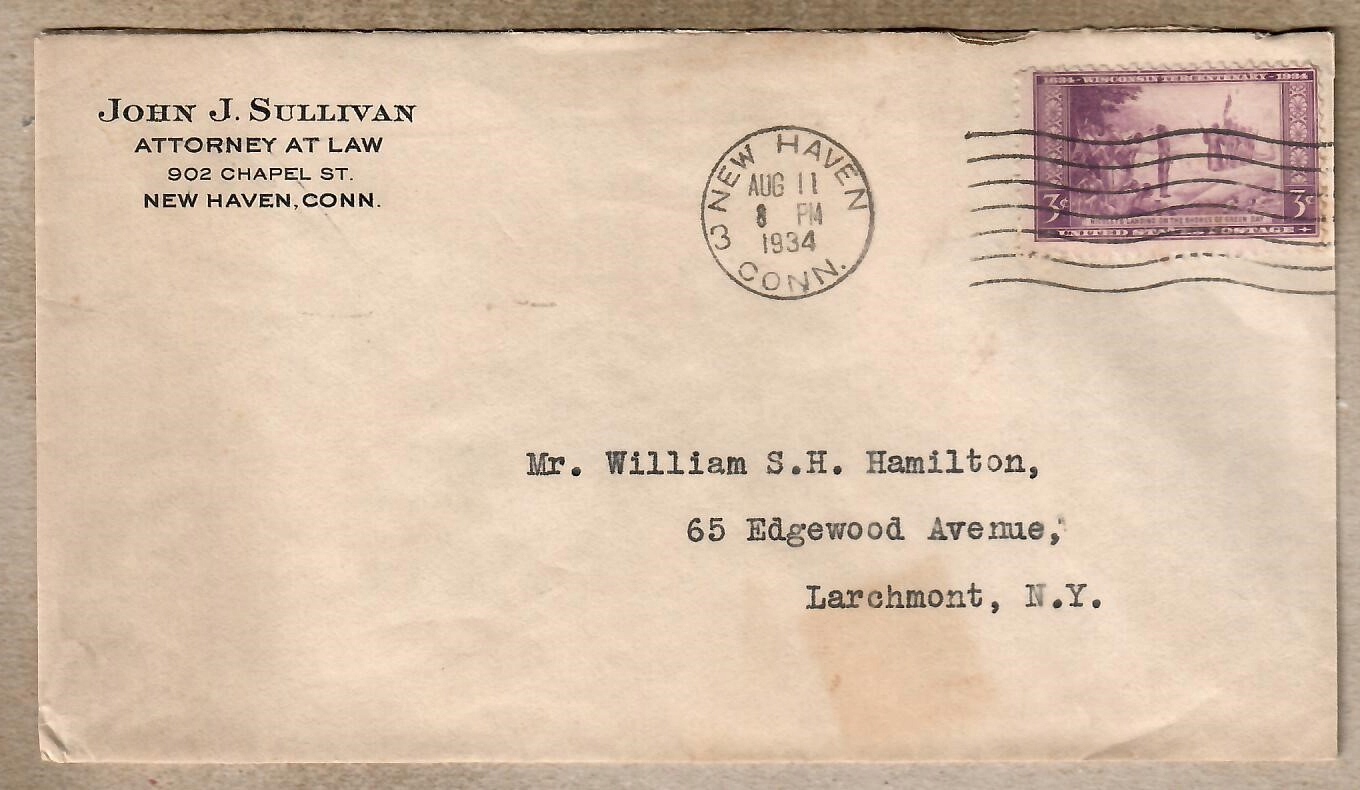 USA, 1934 r. koperta