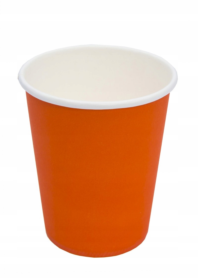 

Kubki Papierowe Pomarańczowe 200ml Kawa Herbata 50