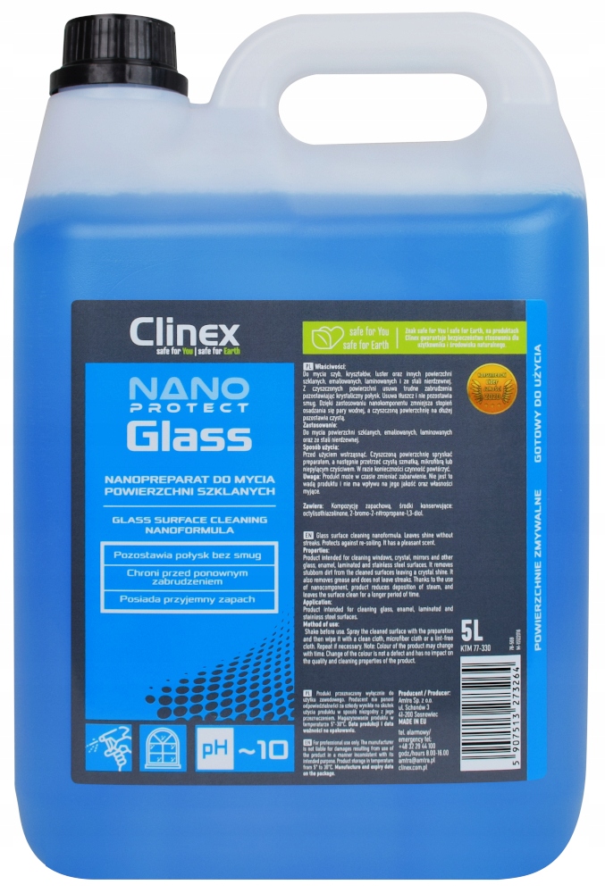 

Clinex Nano Protect Glass Nowa Formuła do Szyb 5L