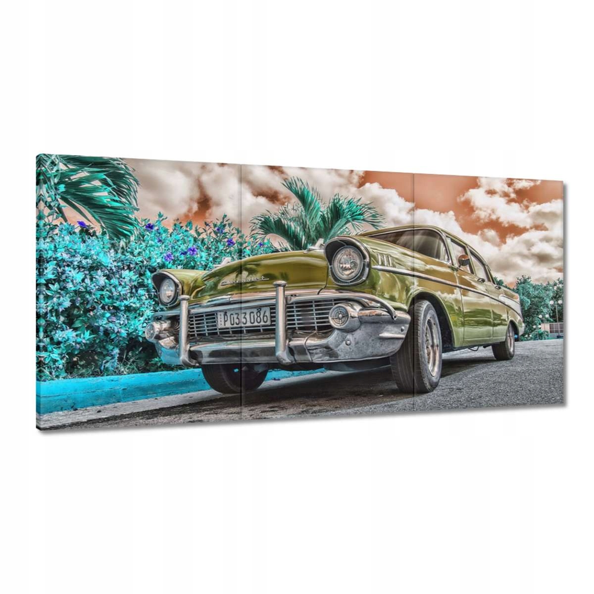 Obrazy 180x90 Žltý historický automobil