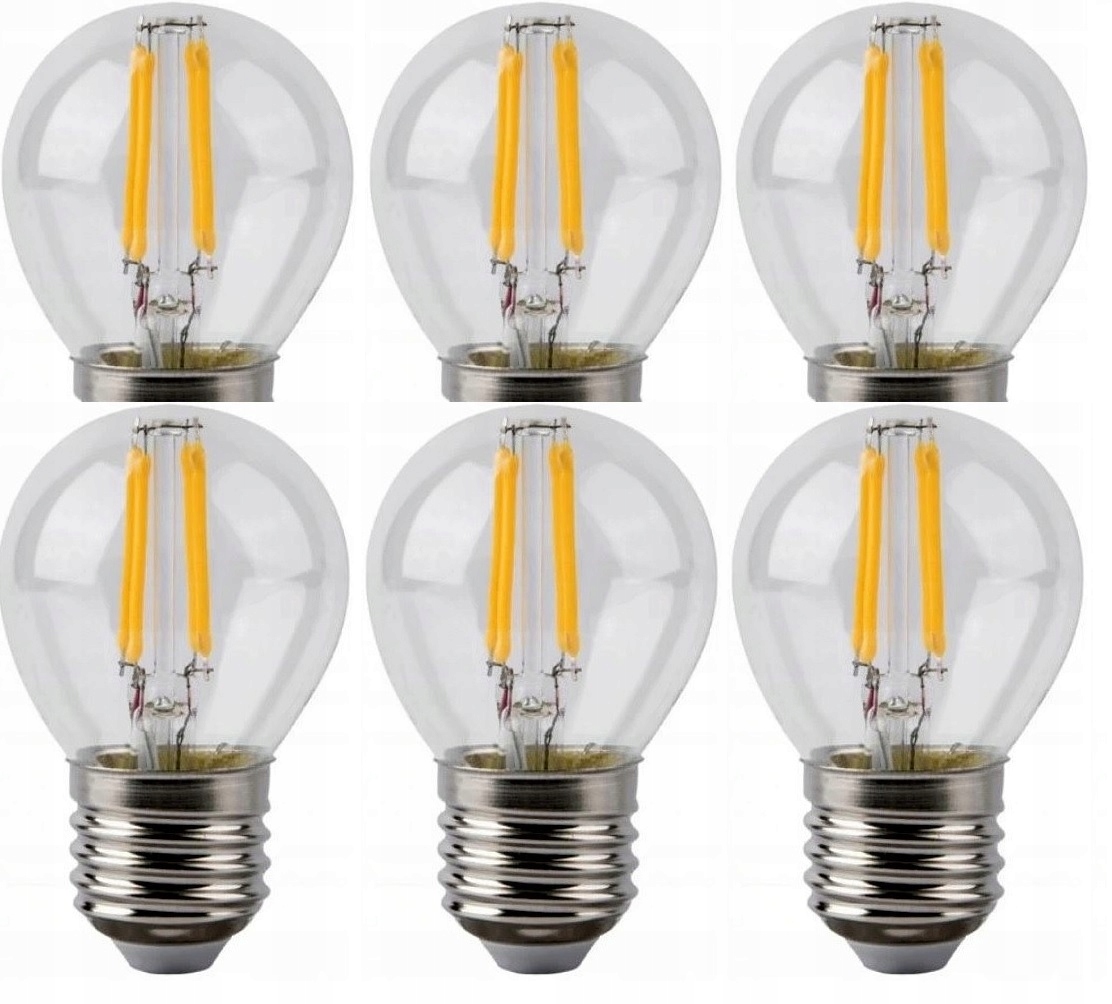 Żarówka LED E27 2WAT Edison Filament 6szt