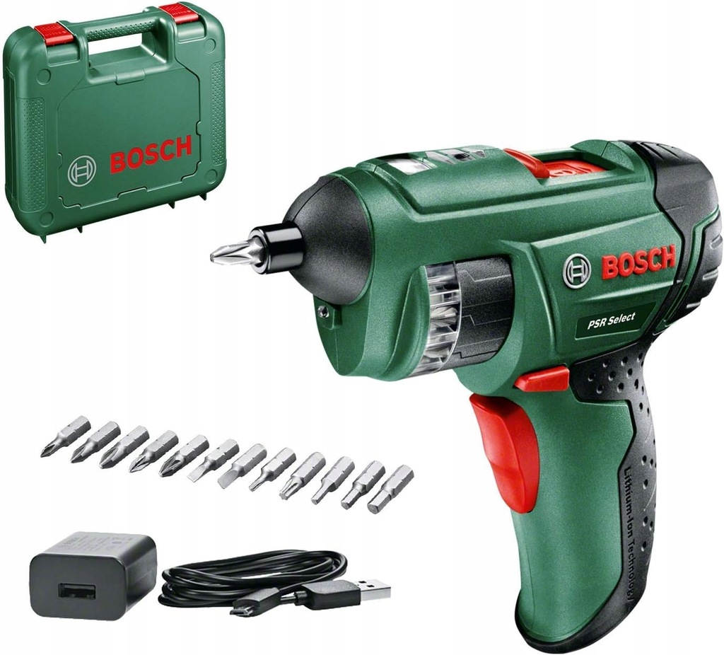 Akumulátorový skrutkovač Bosch Psr Select 3,6V 1,5Ah 12 bitový kufor