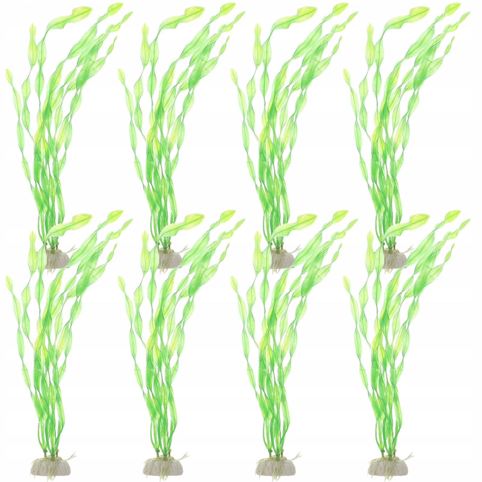 8 Kusů Umělá Zelená Tráva Nádrž Na Ryby Úkryt Rostliny Nádrž