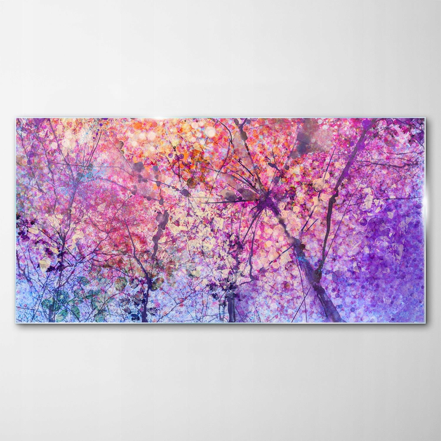 

Hartowany Obraz Szklany abstrakcja Akwarele 120x60