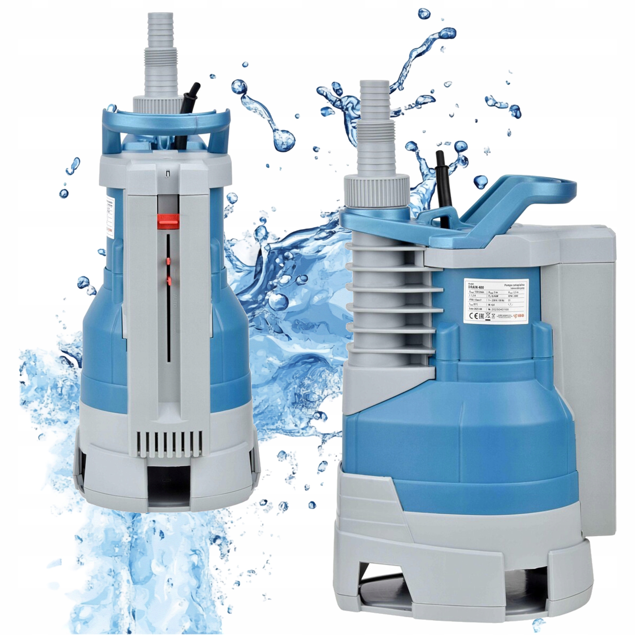 Ponorná Pumpa So Zabudovaným Plavákom DRAIN400 Ibo Pre Žumpu A Dažďovú Vodu