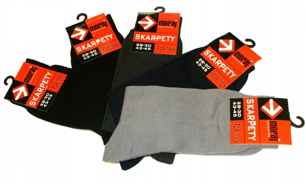 

Skarpety garniturowe Męskie Moraj * 43-45 * 5 par