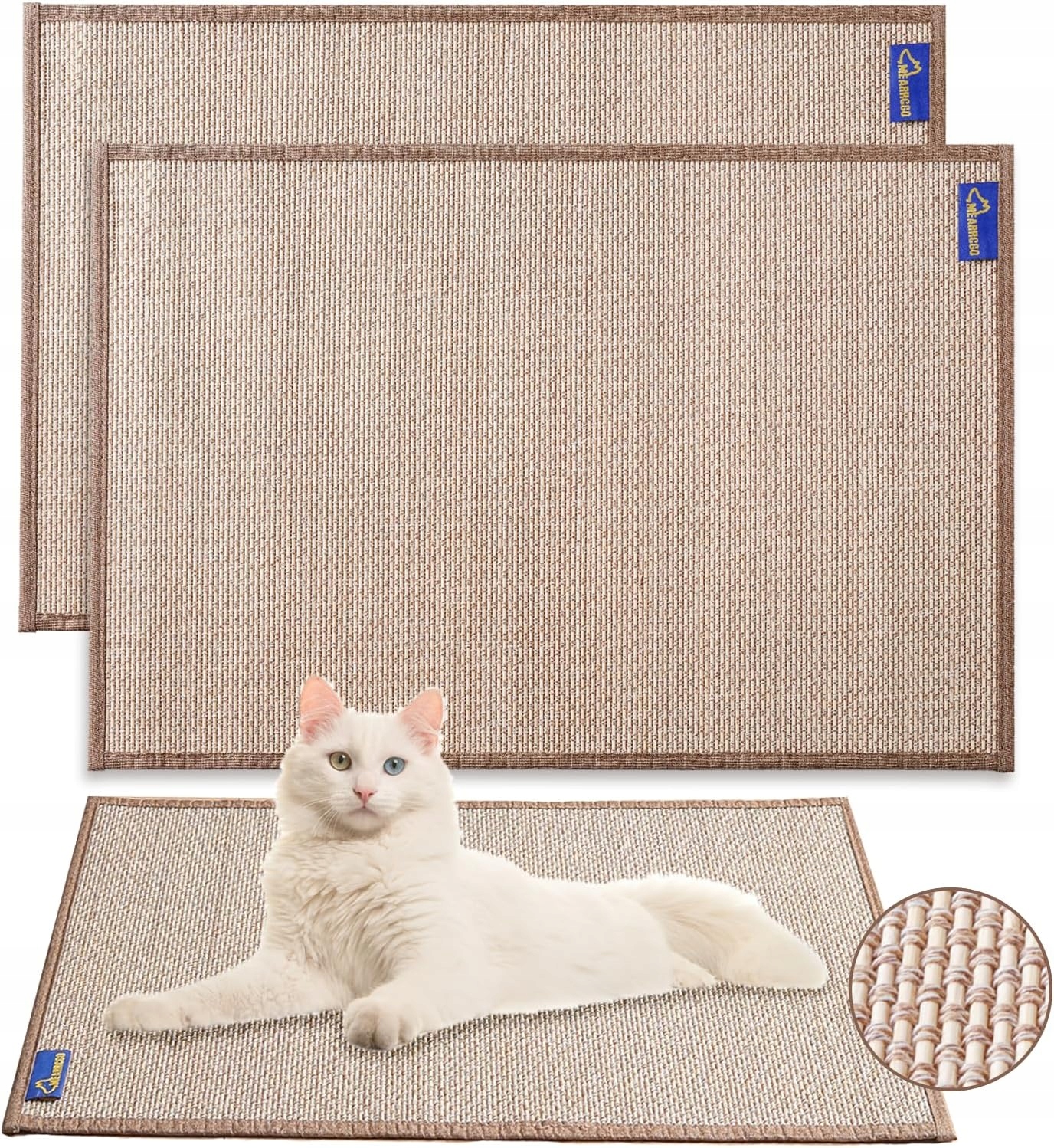 Levně 2x Škrabací Podložka Pro Kočky 60x20 Na pohovku Nábytek Dveře Podlahová stěna