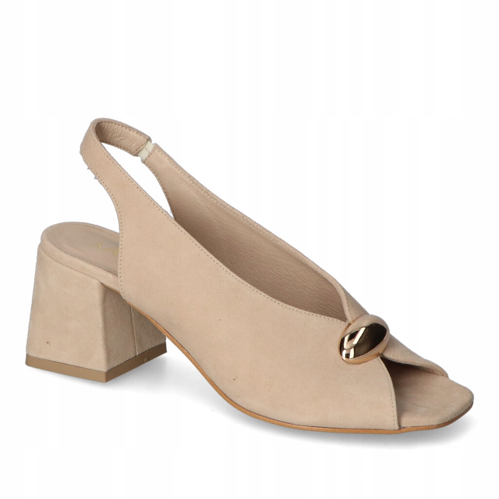 Sandály Karino 5567/001-P Béžová semišová barva 40