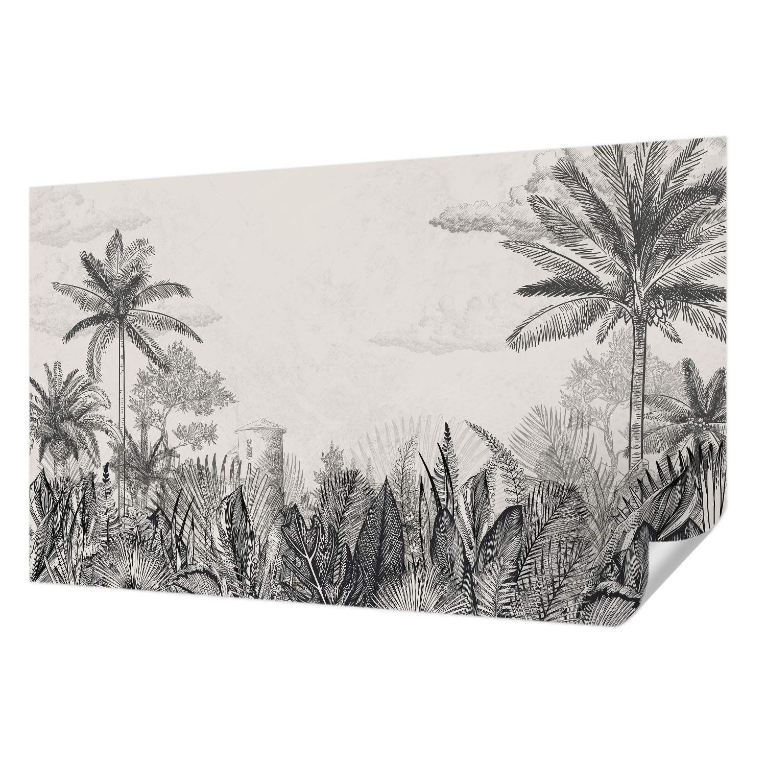 Nástěnná tapeta pro rychlou proměnu interiéru Tropická scenérie 416 x 254 cm
