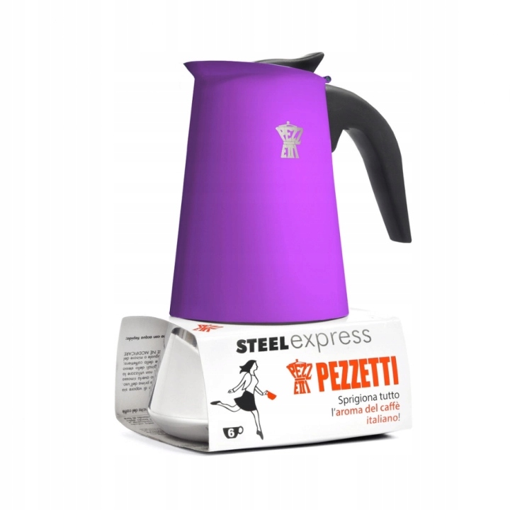 Kávovar Pezzetti Steelexpress Fialový 6TZ