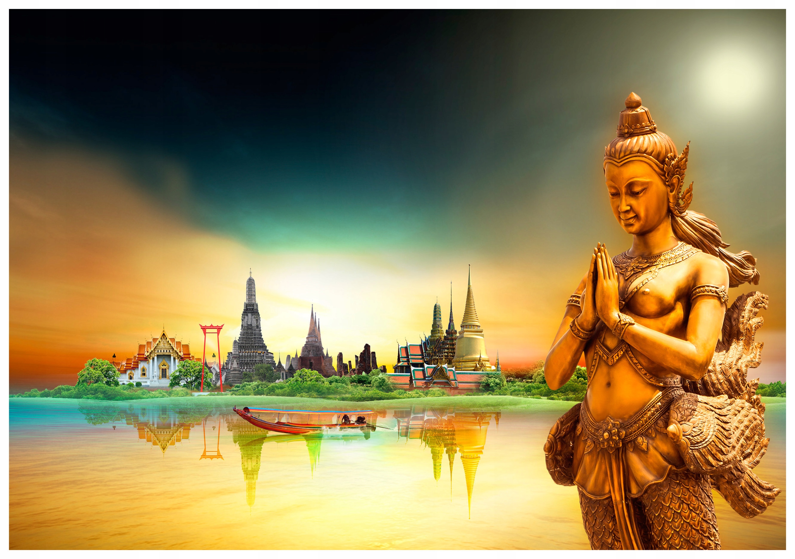 Vliesová fototapeta Kinnari Thajský sen a pokoj rieky 416x290 lepidlo