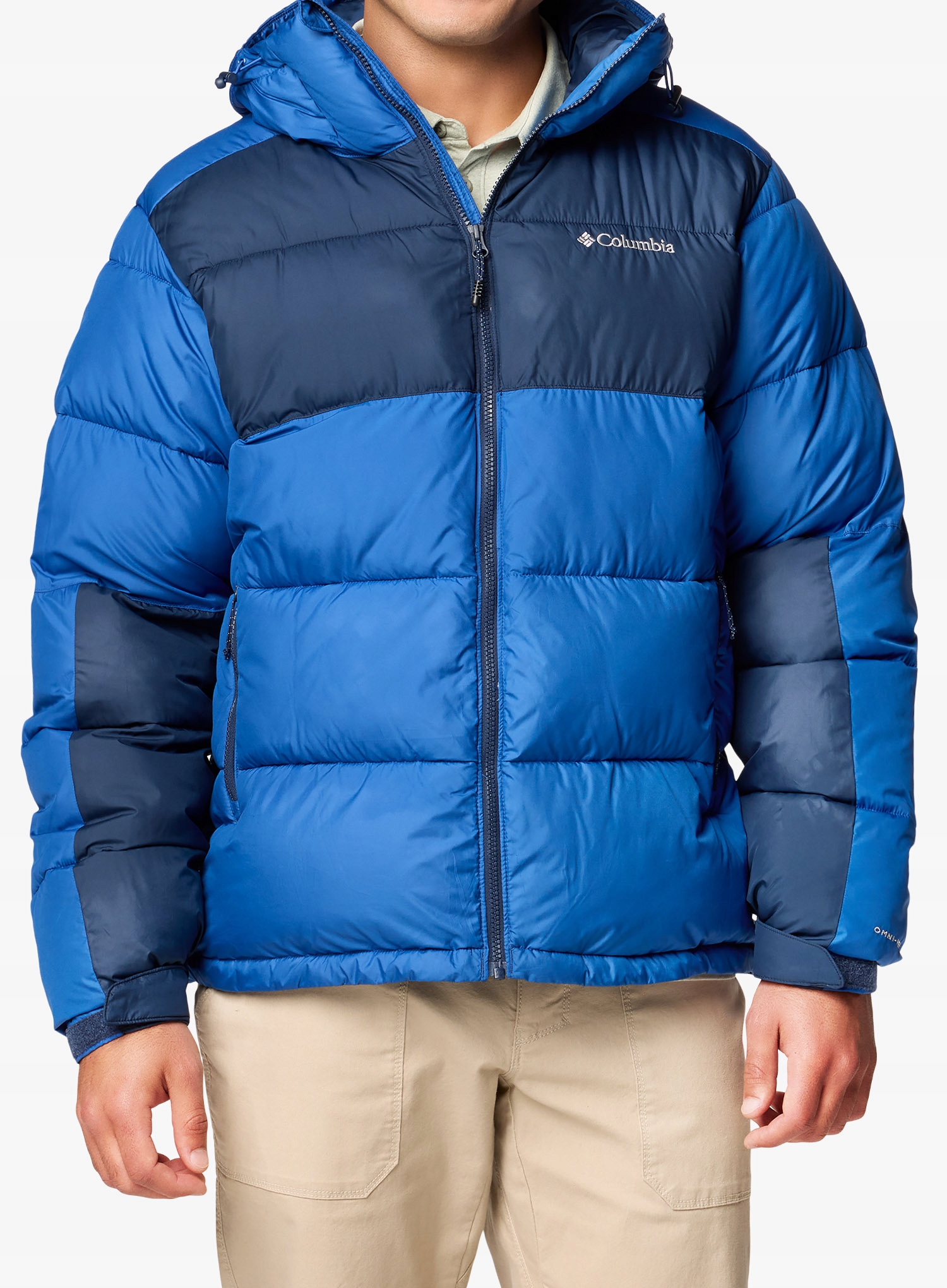 Zateplená bunda Columbia Pike Lake II Hooded Jacket mountain blue XXL