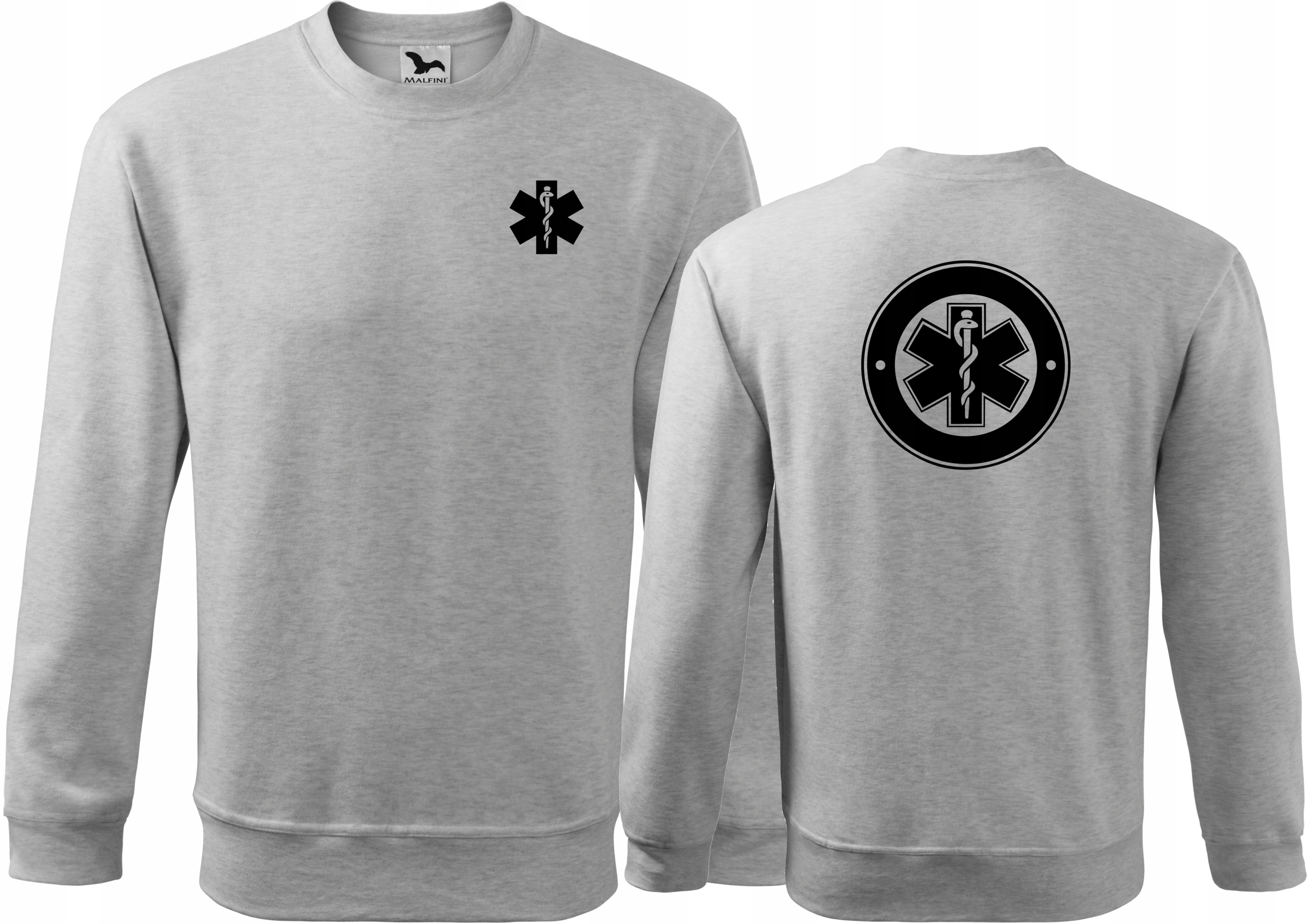 

Bluza medyczna męska z nadrukiem Eskulap 3XL
