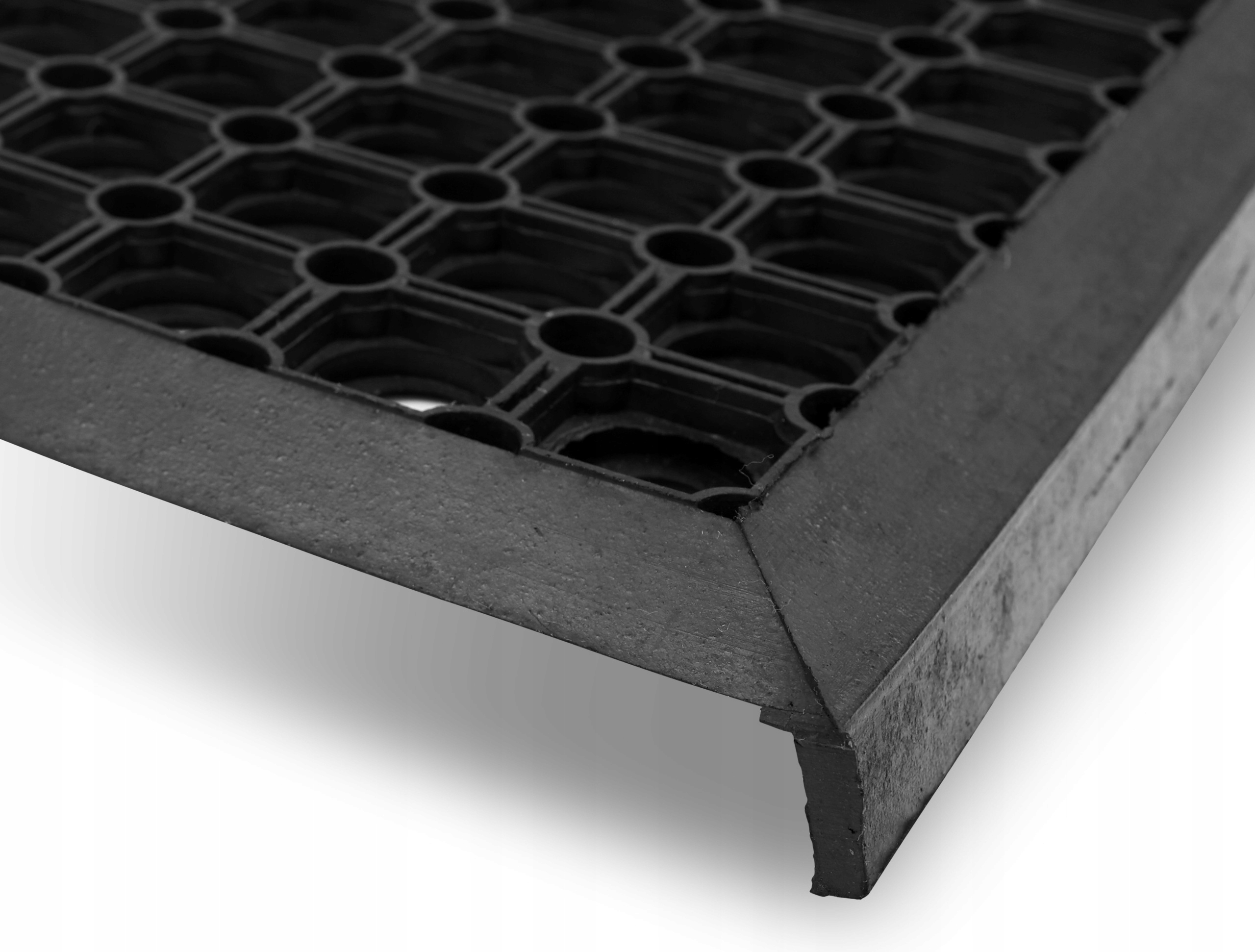 WYCIERACZKA MATA GUMOWA WEJŚCIOWA ZEWNĘTRZNA AŻUR pod DRZWI MOCNA 60x80cm Grubość 17 mm