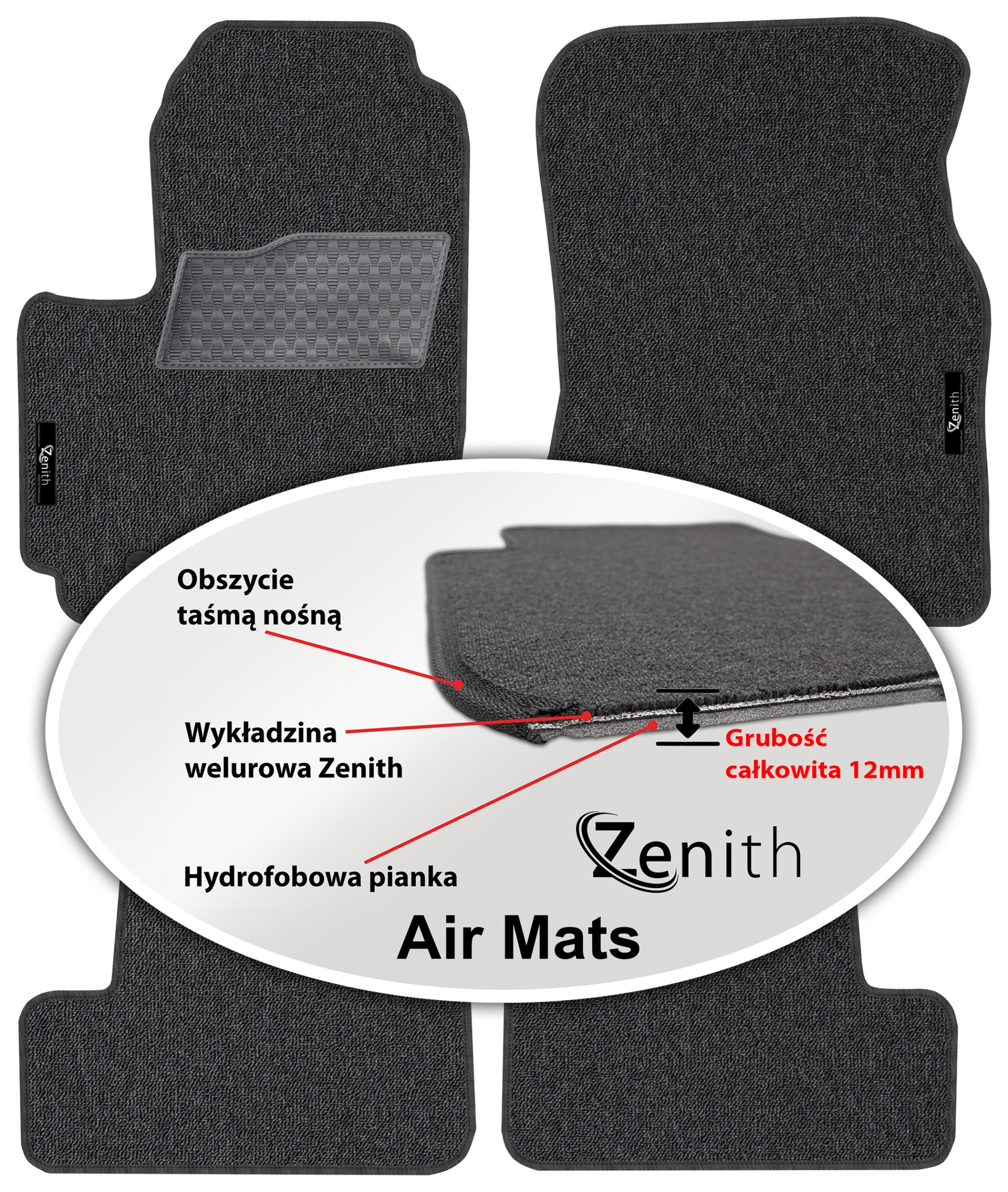 Toyota RAV4 II Fl 3D 2003-2006 Velúrové koberčeky do auta Zenith Air Mats