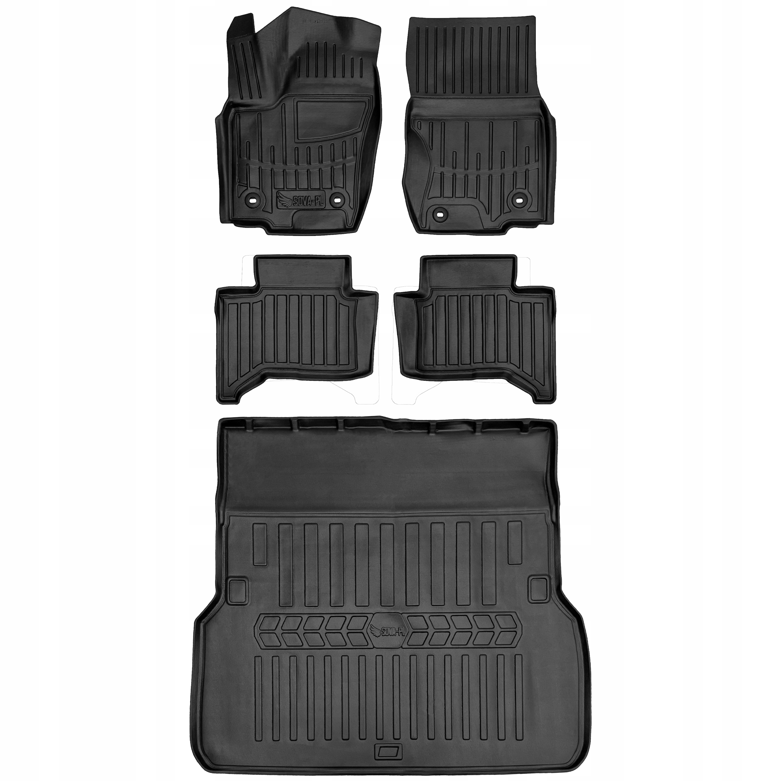 Zestaw gumowy (tpe) dywaniki i mata Toyota Land Cruiser Prado J250 (od 20=>