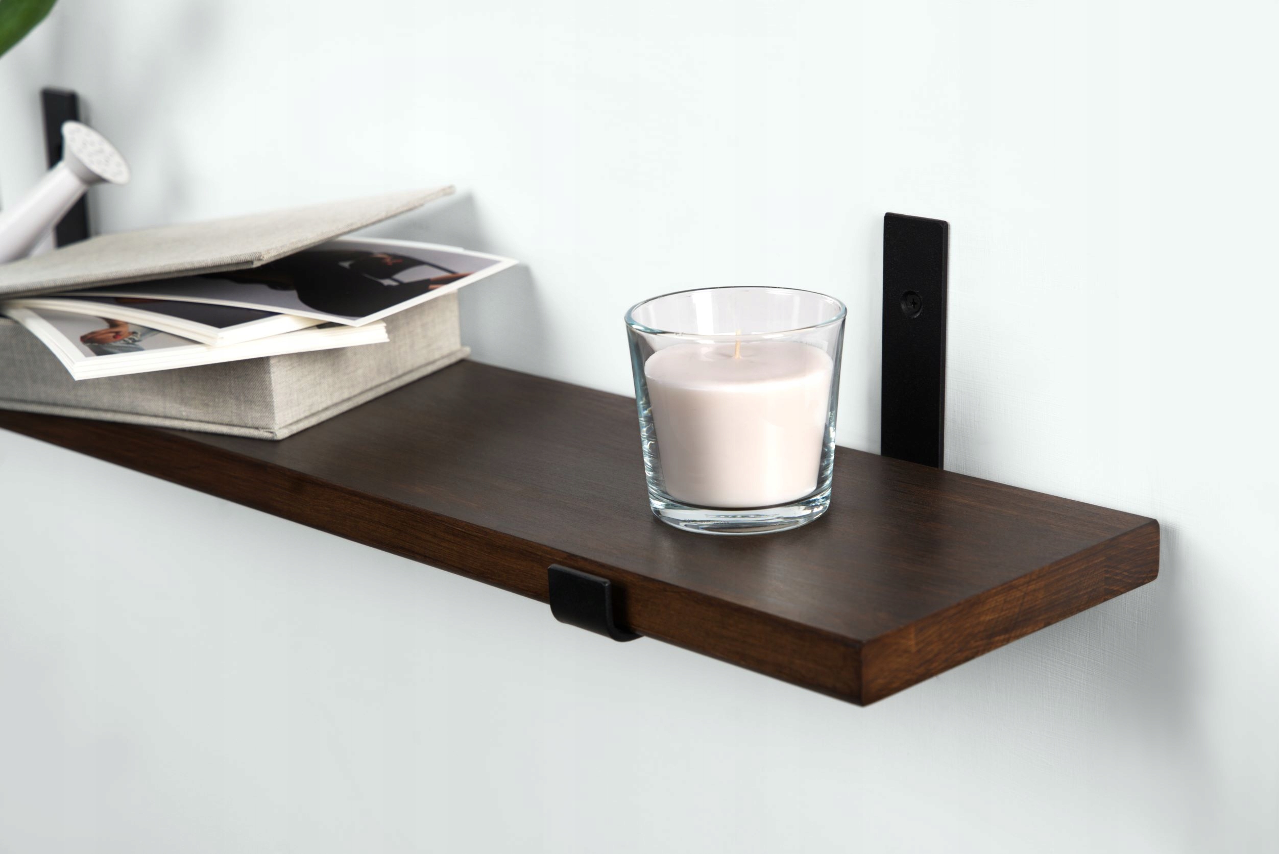 Półka Ścienna Wisząca Loft Dąb Rustic 40cm Drewno