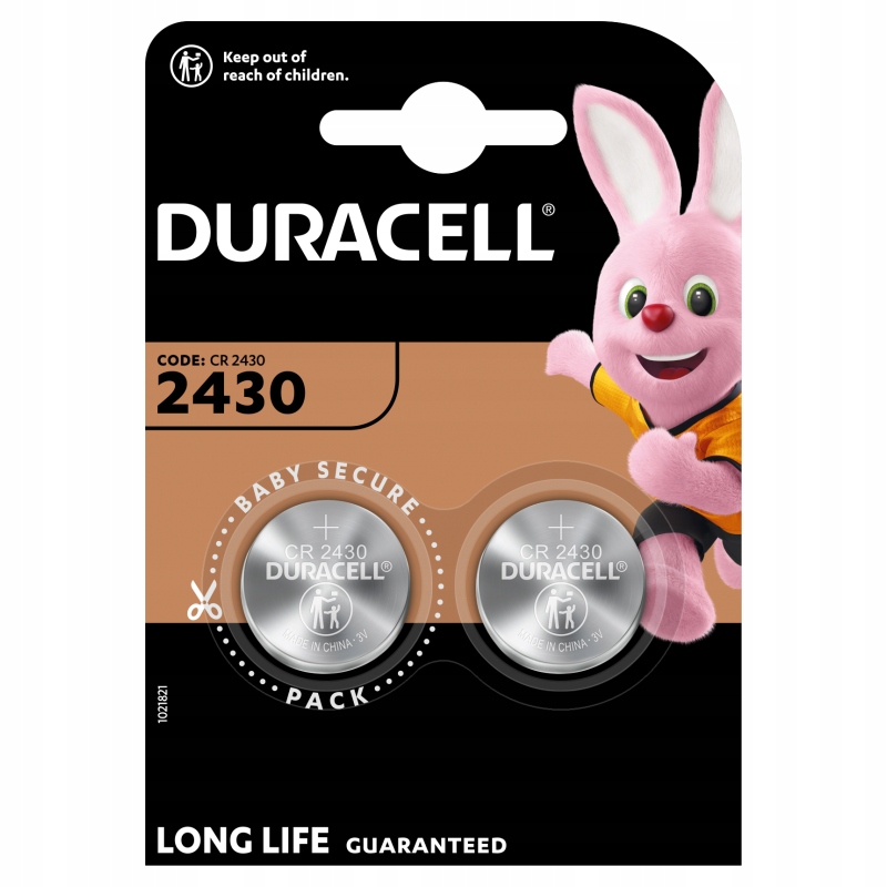 

Bateria litowa Duracell 3V Cr 2430 --- 2 sztuki