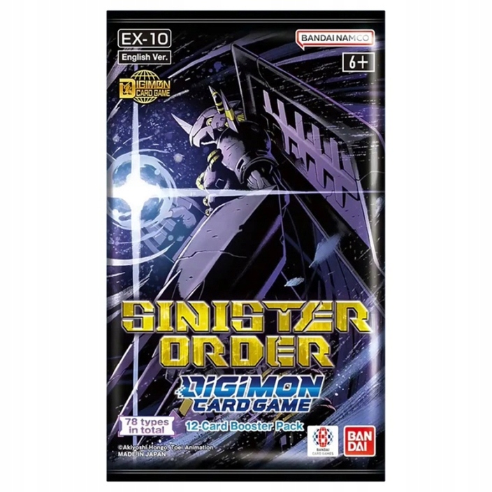 Gra karciana Digimon EX10 Sinister Order Booster