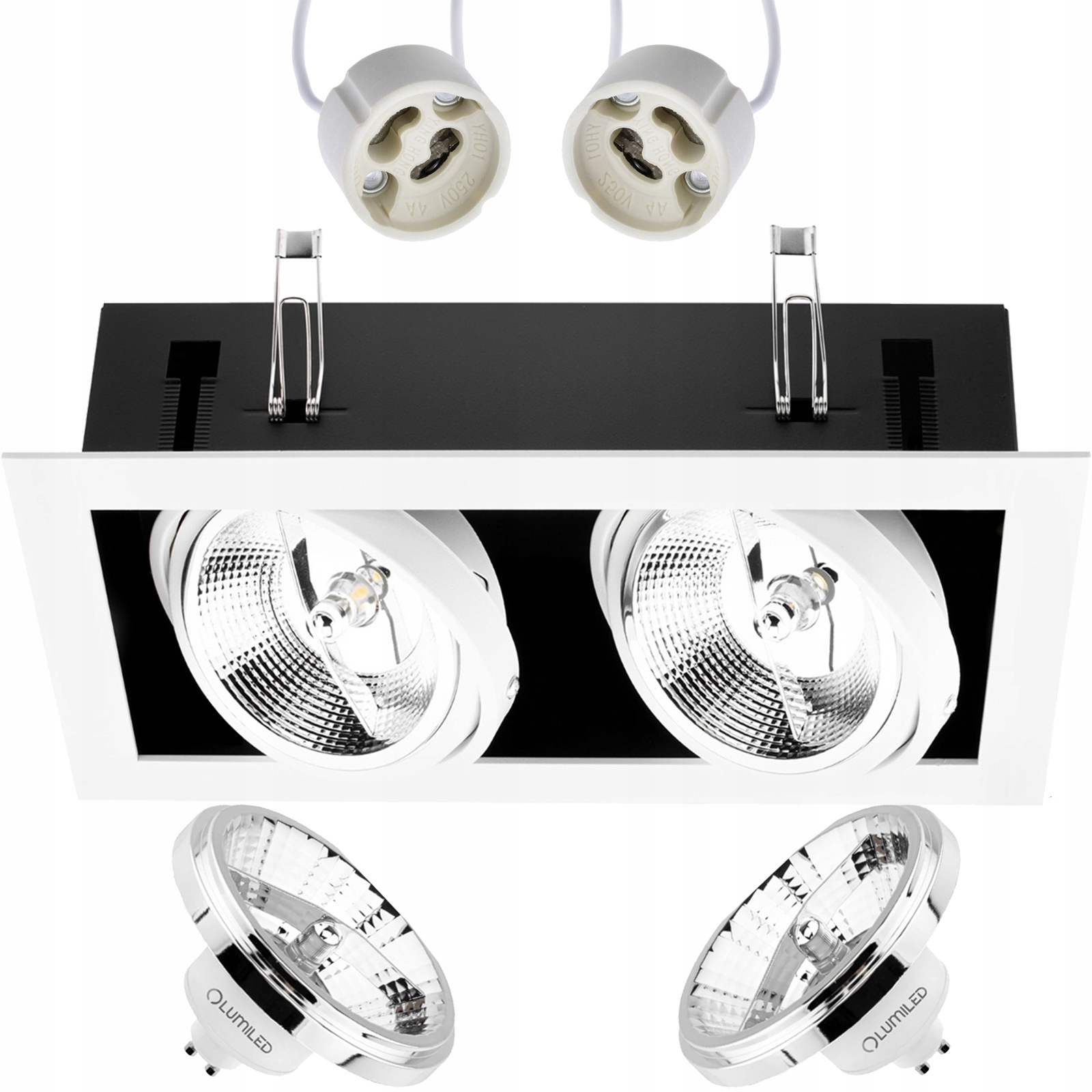 

Oprawa Halogen Sufitowa Ruchoma 2XAR111 GU10 Led