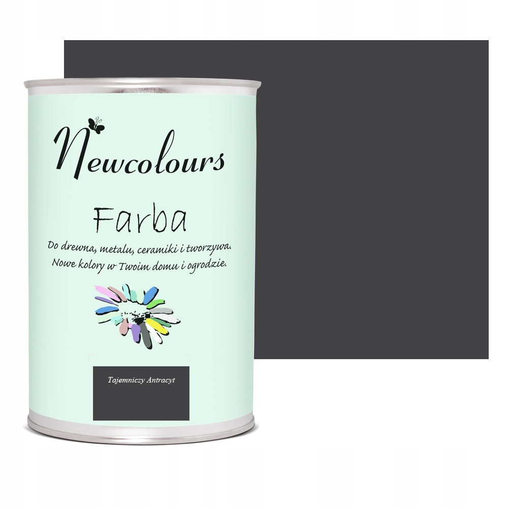 Farba do mebli Newcolours 900 ml Tajemniczy Antracyt