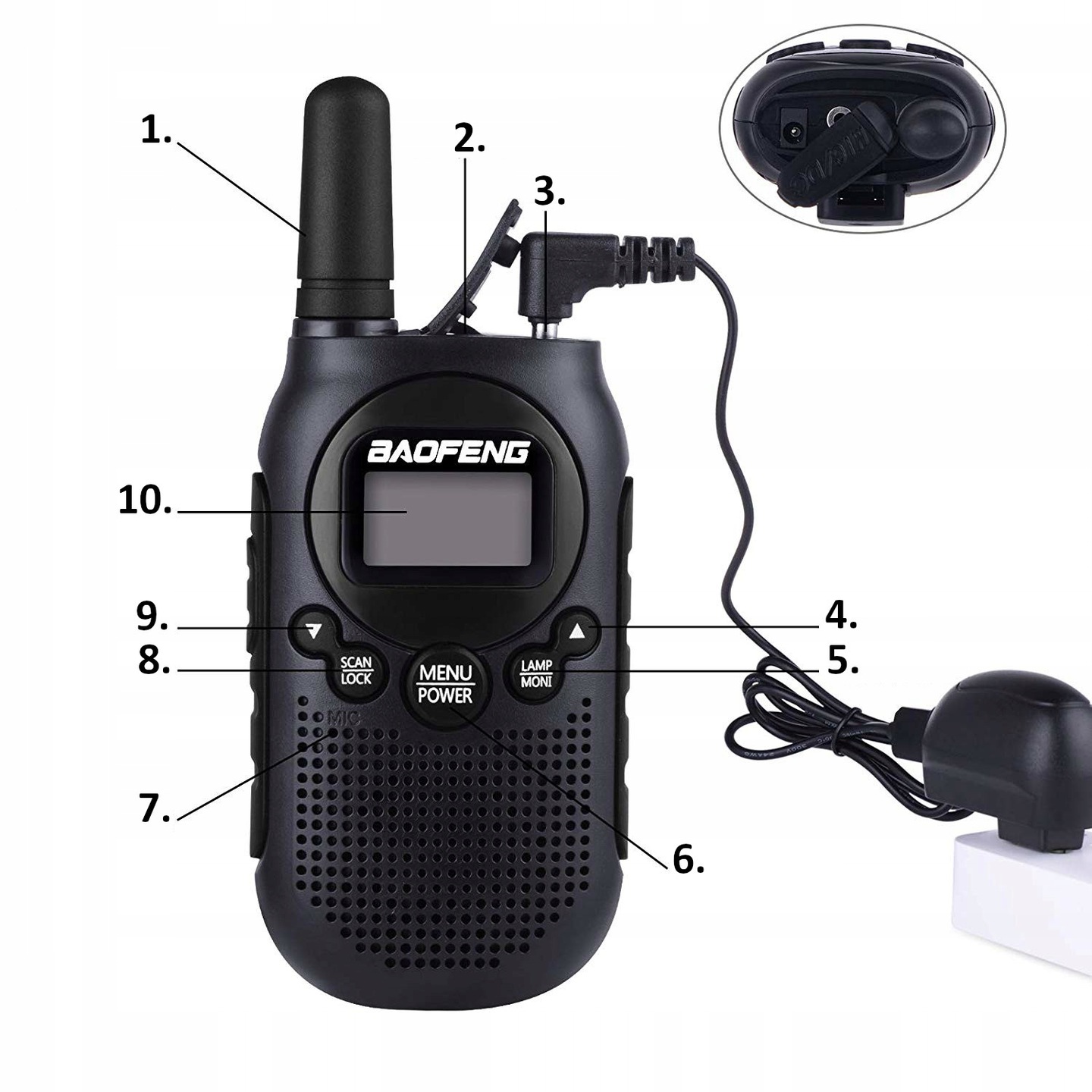 WALKIE TALKIE DLA DZIECI KRÓTKOFALÓWKA ŁOKI TOKI PMR LATARKA USB VOX Rodzaj radiotelefon