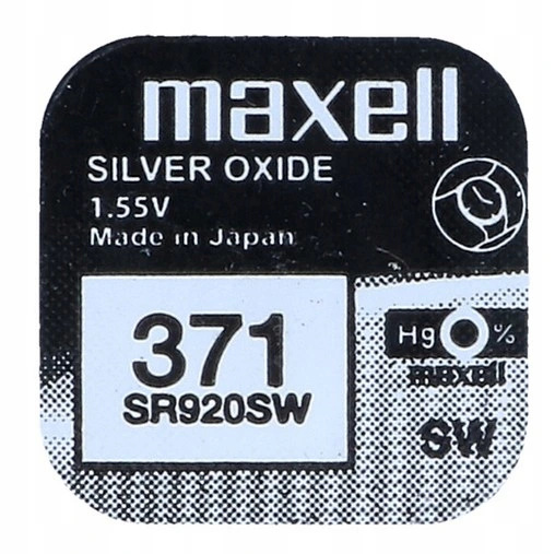 

Bateria srebrowa Maxell SR920SW SR371