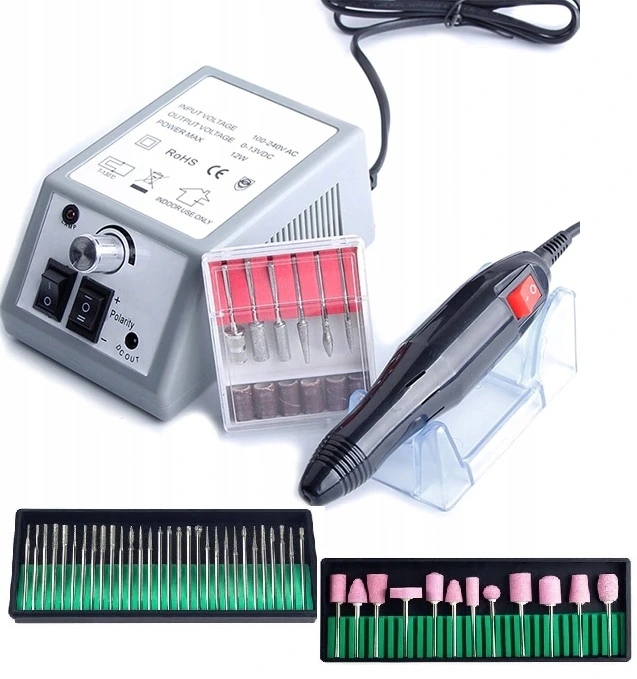 Manikúrní Set 4V1 Uv/led Lampa, Bruska, Odsávač Prachu A Sada 10 Pilníků